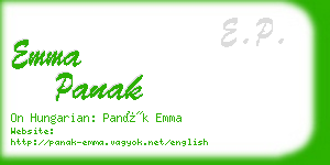 emma panak business card